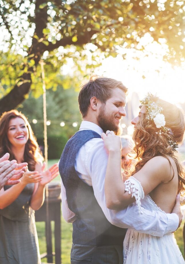 Bride,And,Groom,Dancing,At,Wedding,Reception,Outside,In,The Bride,And,Groom,Dancing,At,Wedding,Reception,Outside,In,The